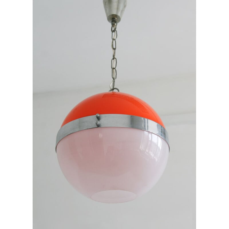 Small vintage space age Italian UFO pendant lamp, 1960s