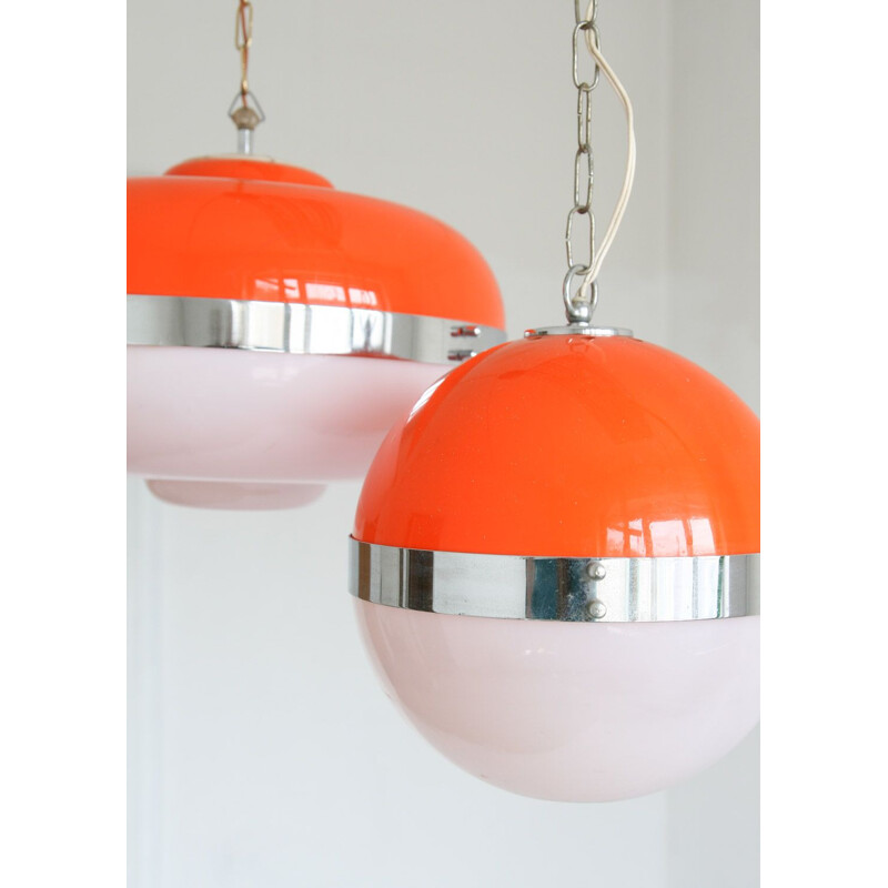 Small vintage space age Italian UFO pendant lamp, 1960s