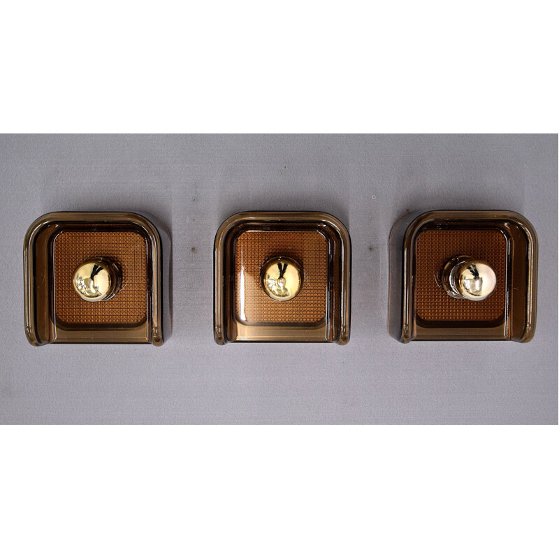 Vintage Wall Lights  Sconces Guzzini Brown