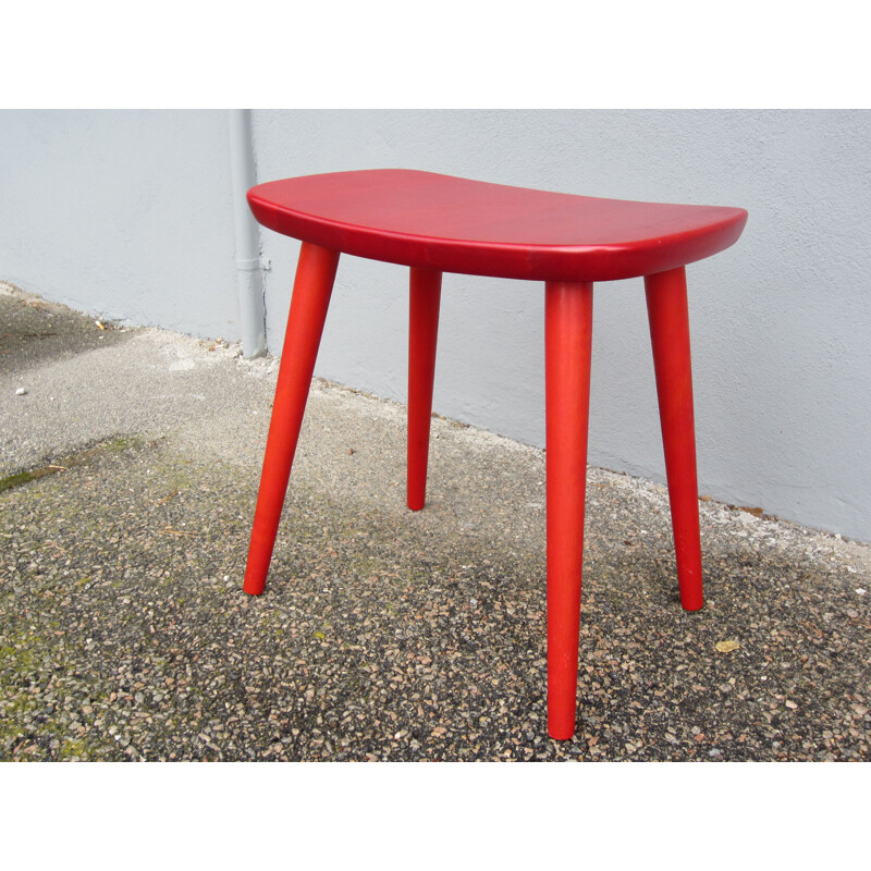 Scandinavian vintage Palle stool by Yngve Ekström for StolAB