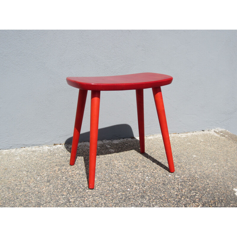 Scandinavian vintage Palle stool by Yngve Ekström for StolAB