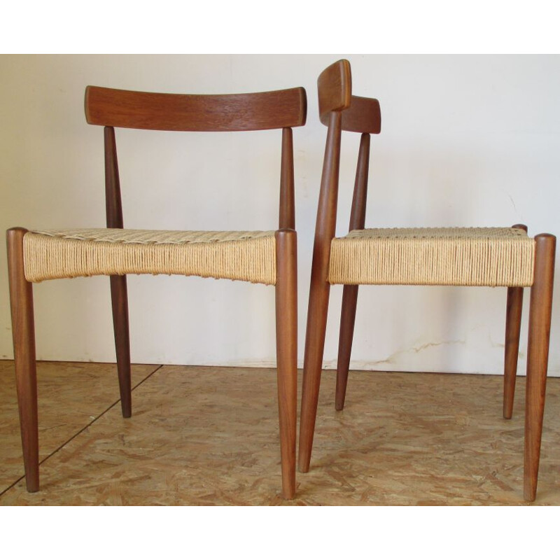 Set of 4 vintage Mogens Kold chairs