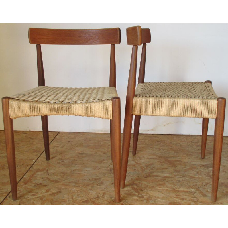 Set of 4 vintage Mogens Kold chairs