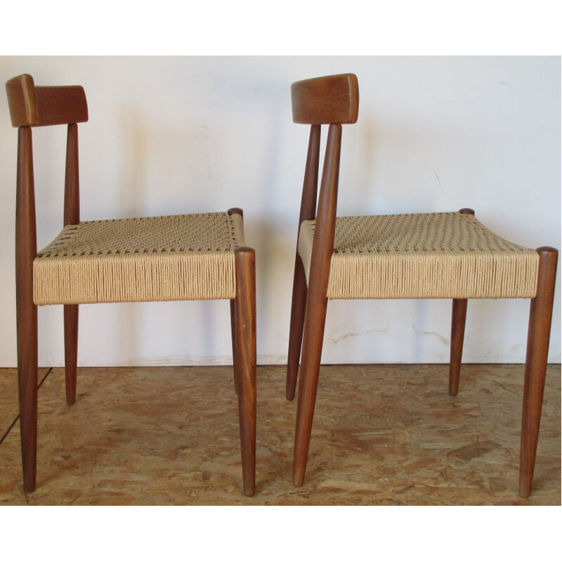 Set of 4 vintage Mogens Kold chairs