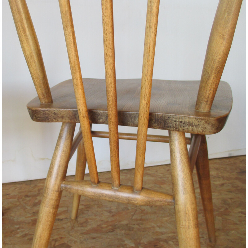 Set of 4 vintage beechwood chairs Ercol