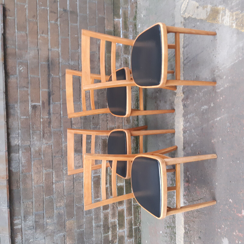 Set  of Four vintage Ben Of Stowe Dining Chairs