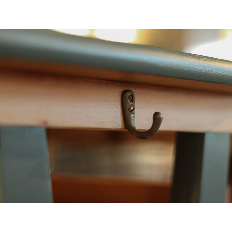 Vintage school desk in solid wood, Wini Schulmöbel 1960