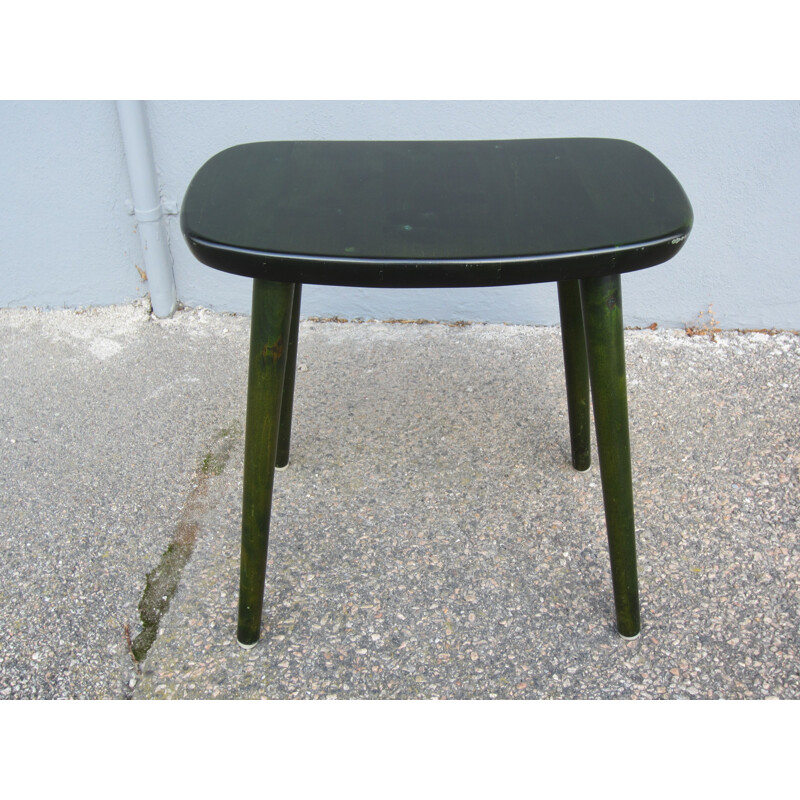 Vintage Scandinavian stool model "Straw" by Yngve Ekström for StolAB