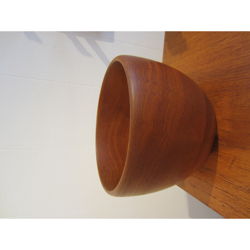 Vintage Scandinavian teak salad bowl by Silva Craft