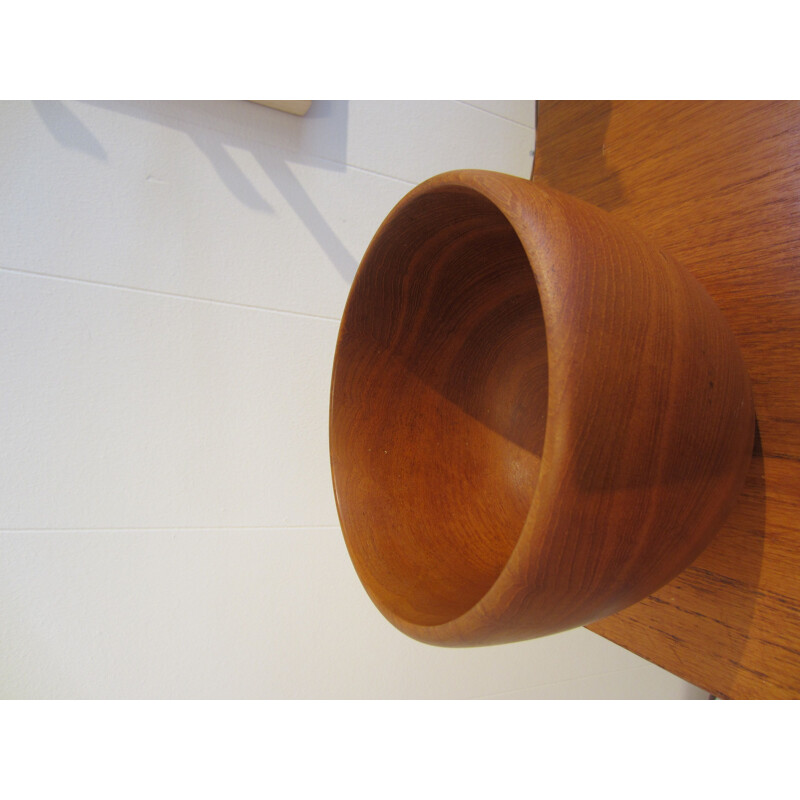 Vintage Scandinavian teak salad bowl by Silva Craft