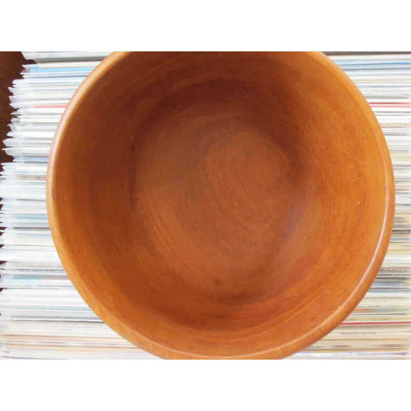 Vintage Scandinavian teak salad bowl by Silva Craft