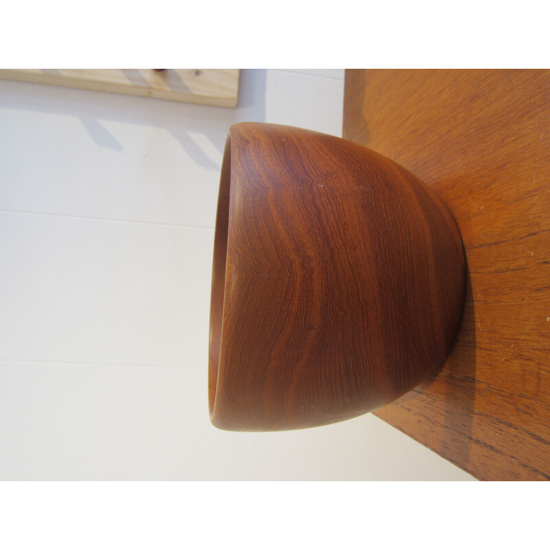 Vintage Scandinavian teak salad bowl by Silva Craft