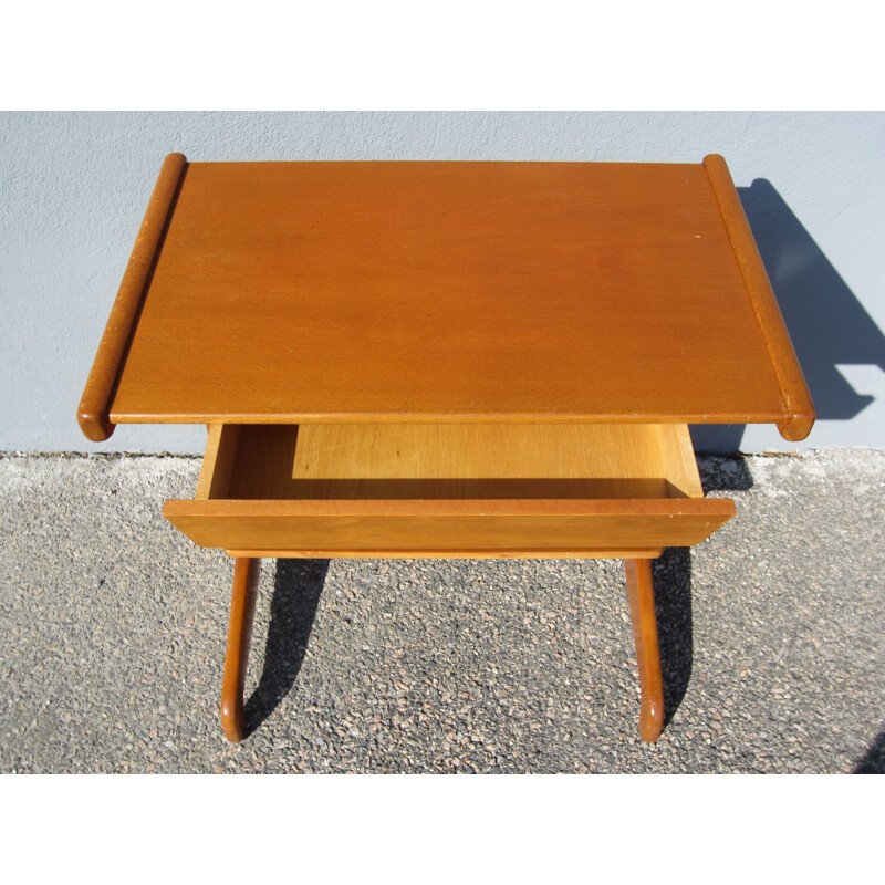 Table de chevet scandinave vintage Futura par David Rosén pour Nordiska Kompaniet