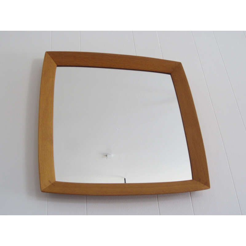 Square Scandinavian mirror by Uno and Östen Kristiansson for Luxus