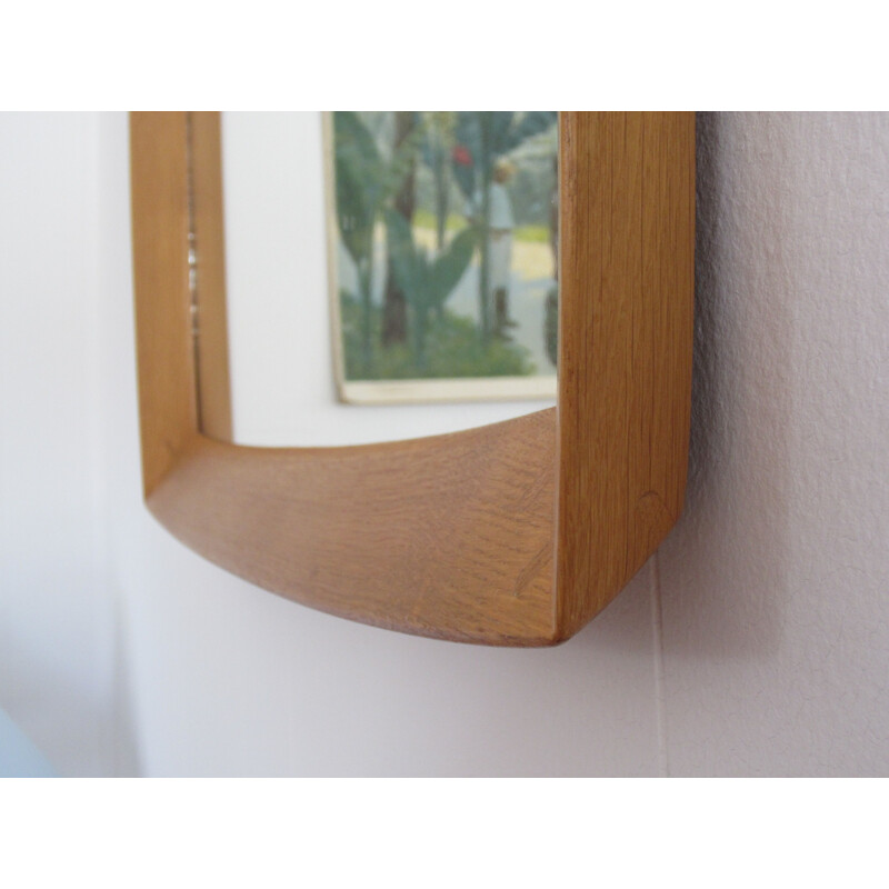 Square Scandinavian mirror by Uno and Östen Kristiansson for Luxus