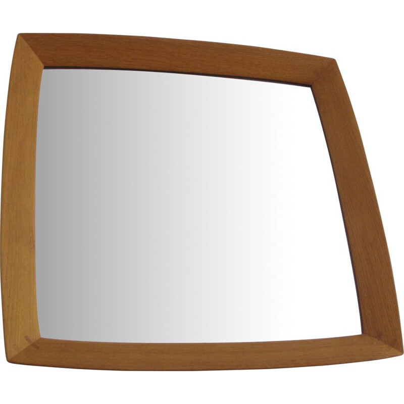 Square Scandinavian mirror by Uno and Östen Kristiansson for Luxus