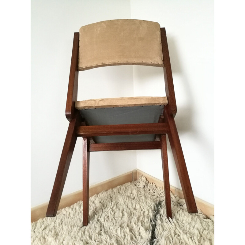 Mahogany chair, Maurice PRE - 1950s