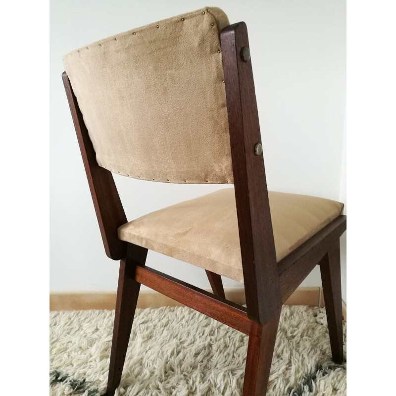Mahogany chair, Maurice PRE - 1950s