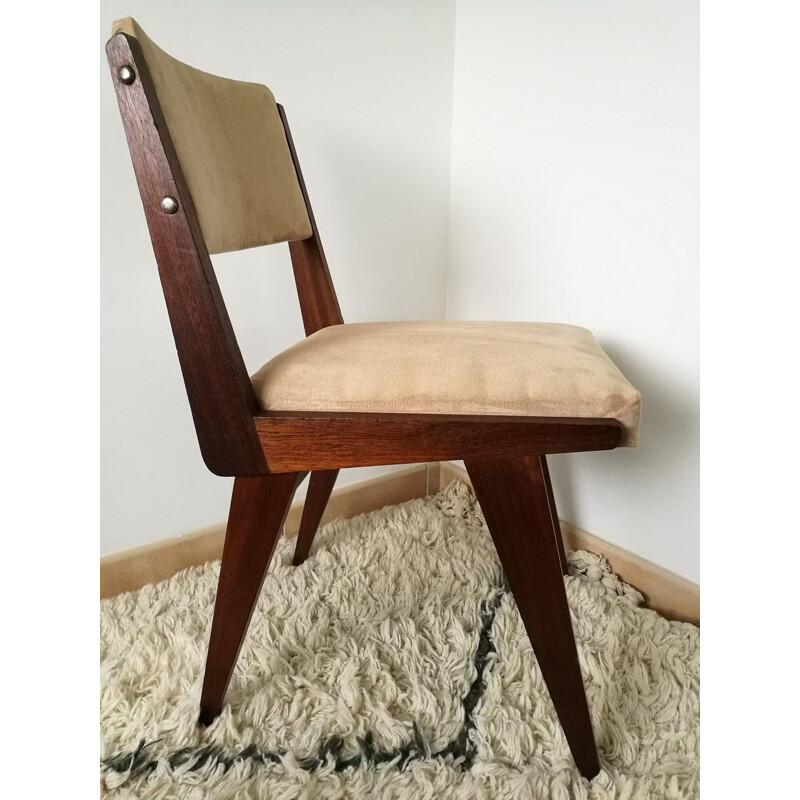 Mahogany chair, Maurice PRE - 1950s