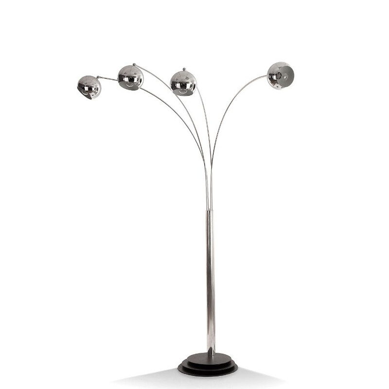 Vintage floor lamp "Lily of the valley" by Gioffredo Reggiani