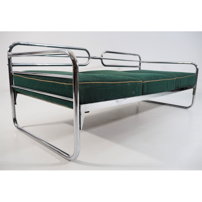 Vintage Chrome Bauhaus Sofa, 1930s