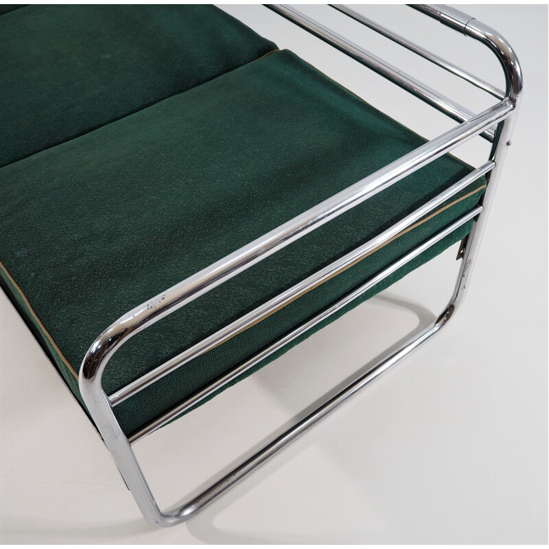 Vintage Chrome Bauhaus Sofa, 1930s