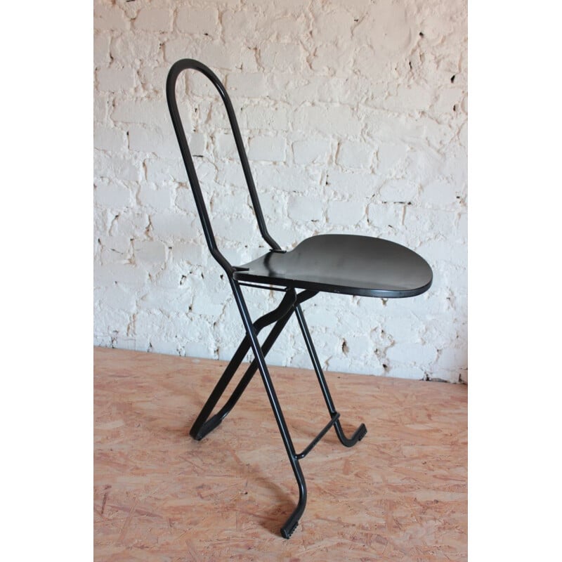 Set of 5 Vintage Folding Chairs by Gastone Rinalde for Thema Italy
