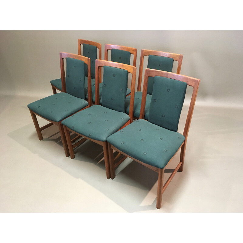 Set of 6 vintage chairs by Karl Erik Ekselius 1950