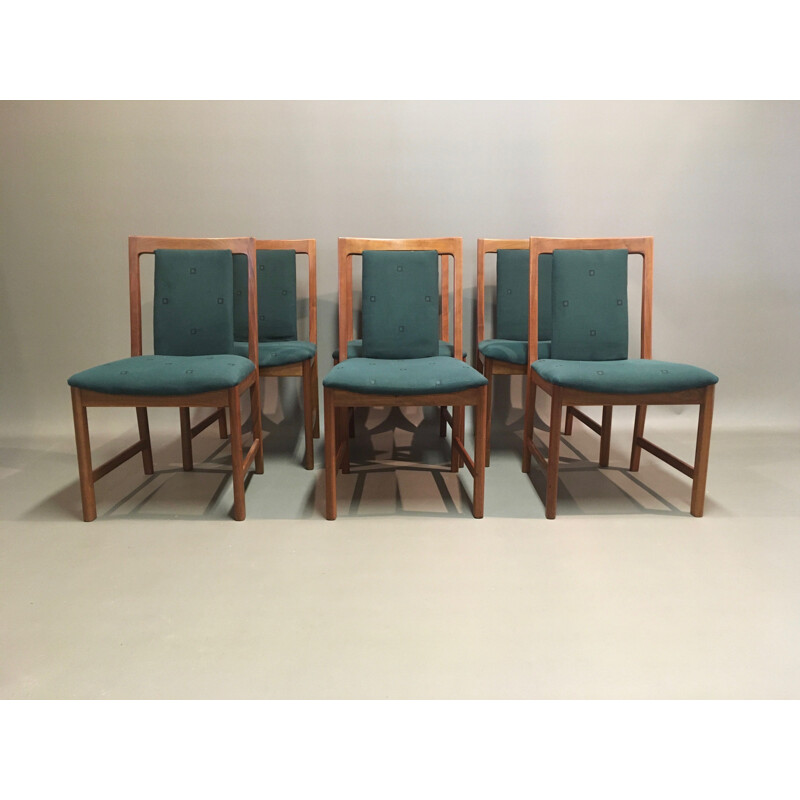 Set of 6 vintage chairs by Karl Erik Ekselius 1950