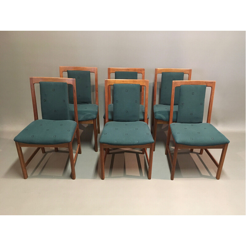 Suite de 6 chaises vintage par Karl Erik Ekselius 1950