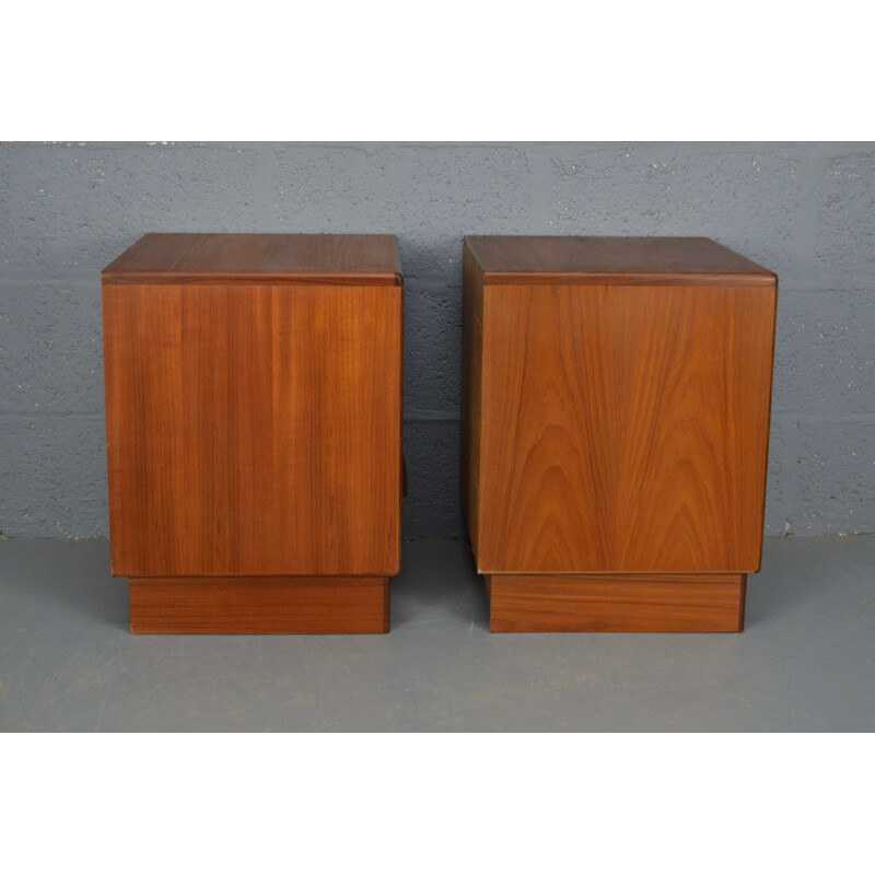 Pair of vintage teak bedsides cabinets by G-Plan, 1960