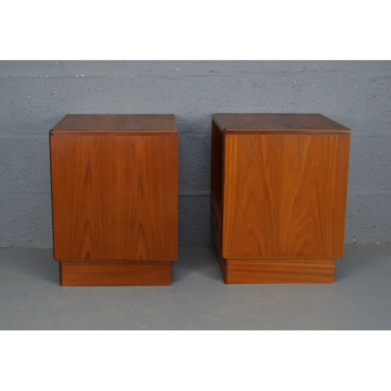 Pair of vintage teak bedsides cabinets by G-Plan, 1960