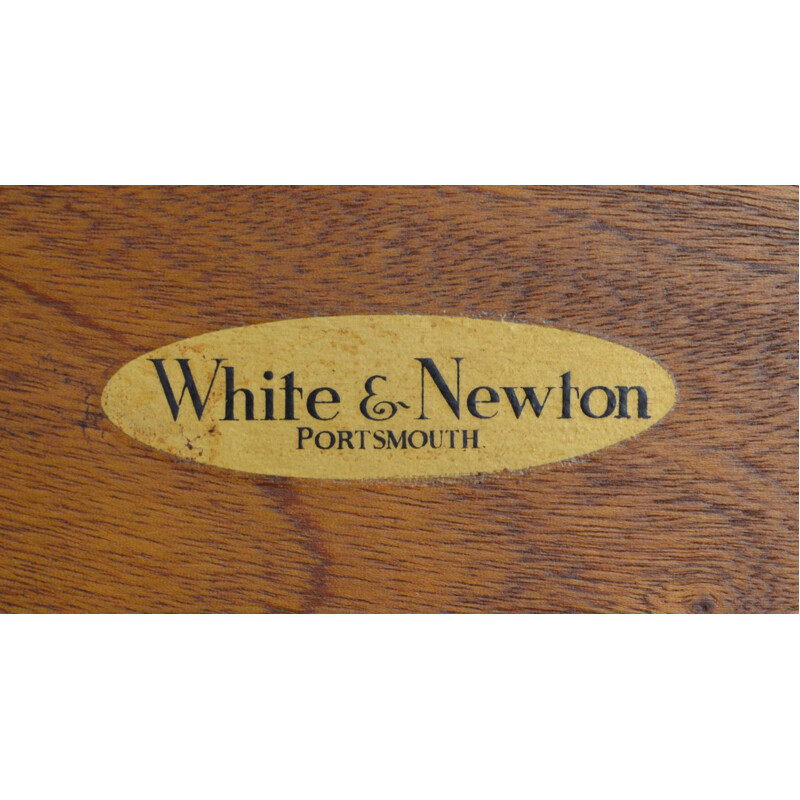 Chariot en teck vintage de White et Newton de Portsmouth