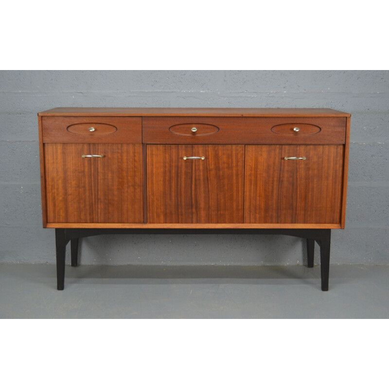 Vintage British teak sideboard by Nathan