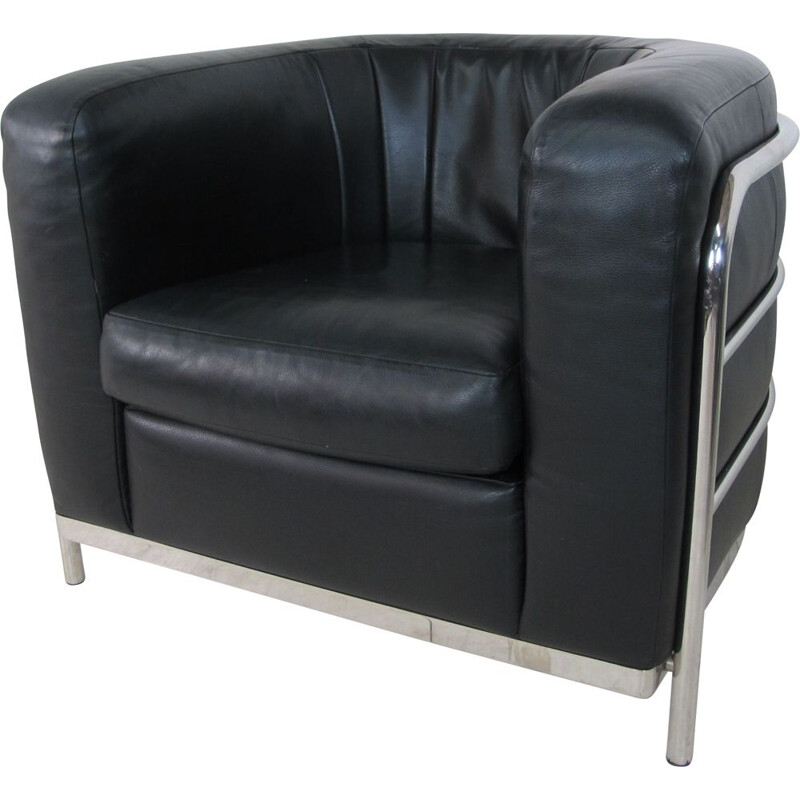 Vintage Leather Model Onda Lounge Chair by De Pas, D'Urbino and Lomazzi for Zanotta, 1985