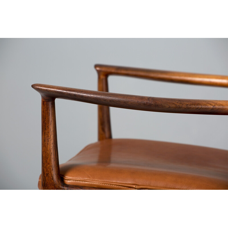 Vintage Kai Lyngfeldt-Larsen Danish rosewood armchair, 1960