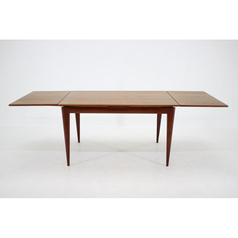 Vintage teak extendable dining table by Niels O. Møller, Denmark, 1960s 