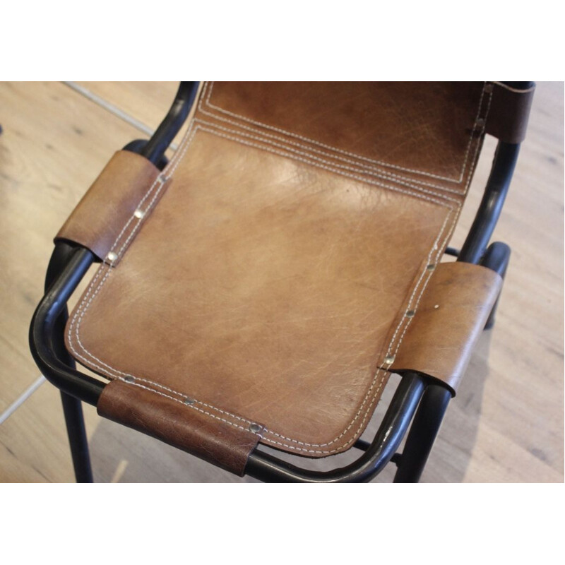 Paire de chaises vintage sourcées par Charlotte Perriand, modèle "Les Arcs ", 1960