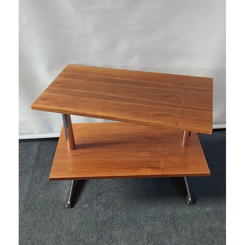 Vintage side table with swivle table top, Germany, 1970s