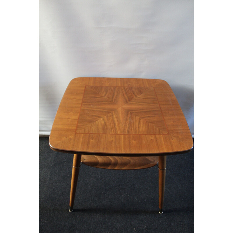 Table basse vintage en laiton, 1970