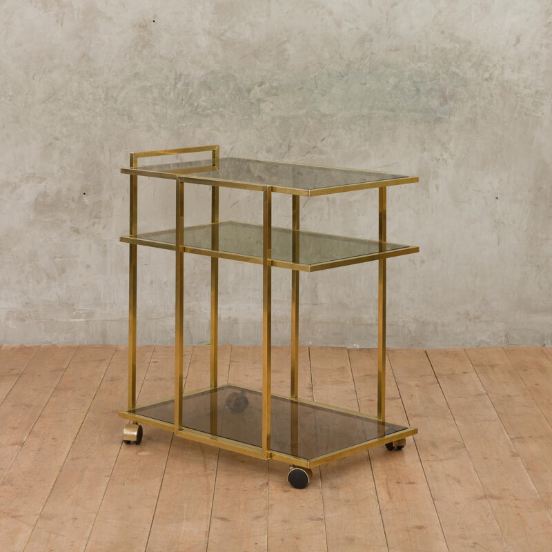 Vintage Hollywood Regency style bar cart