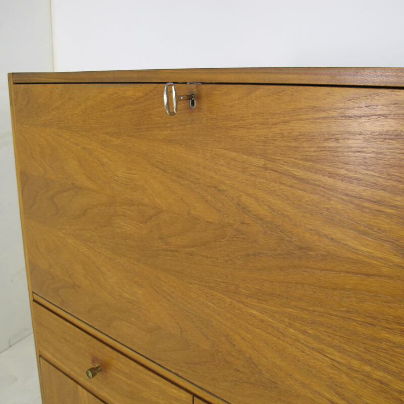 Vintage teak secretaire or cabinet, 1960s