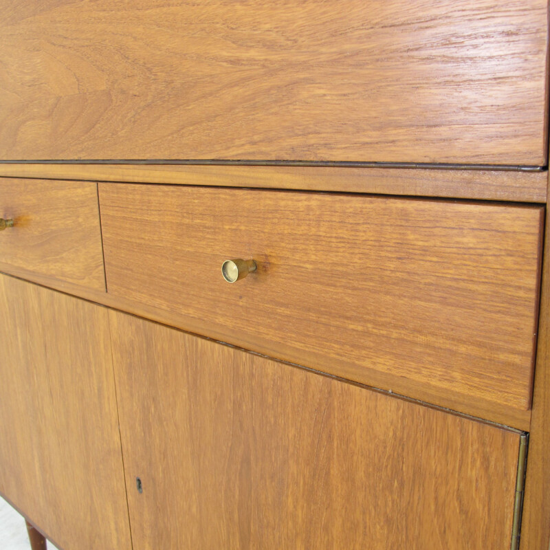 Vintage teak secretaire or cabinet, 1960s