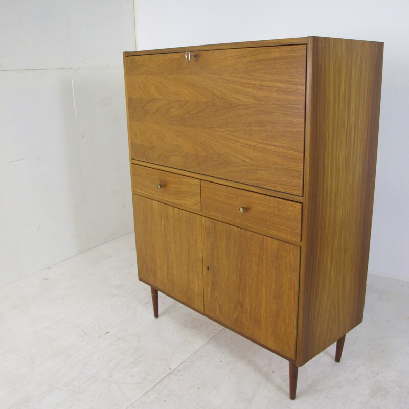 Vintage teak secretaire or cabinet, 1960s