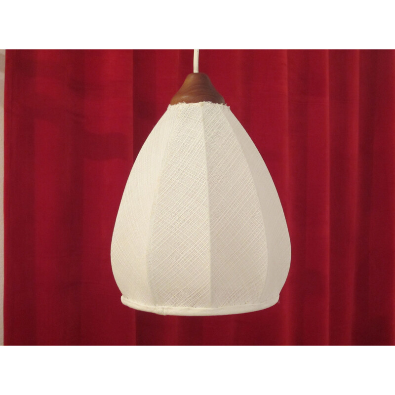 1950's Scandinavian teak vintage wall light