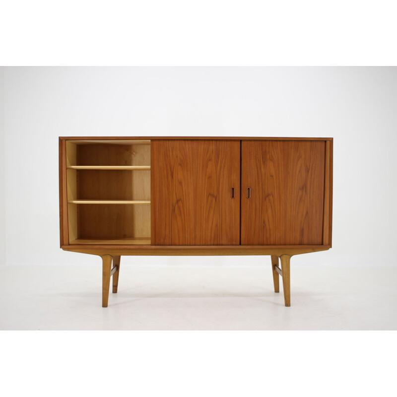 Vintage Danish teak highboard, Denmark, 1960s 