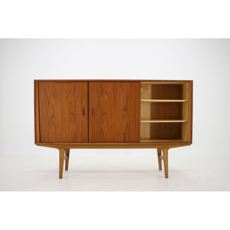 Vintage Danish teak highboard, Denmark, 1960s 