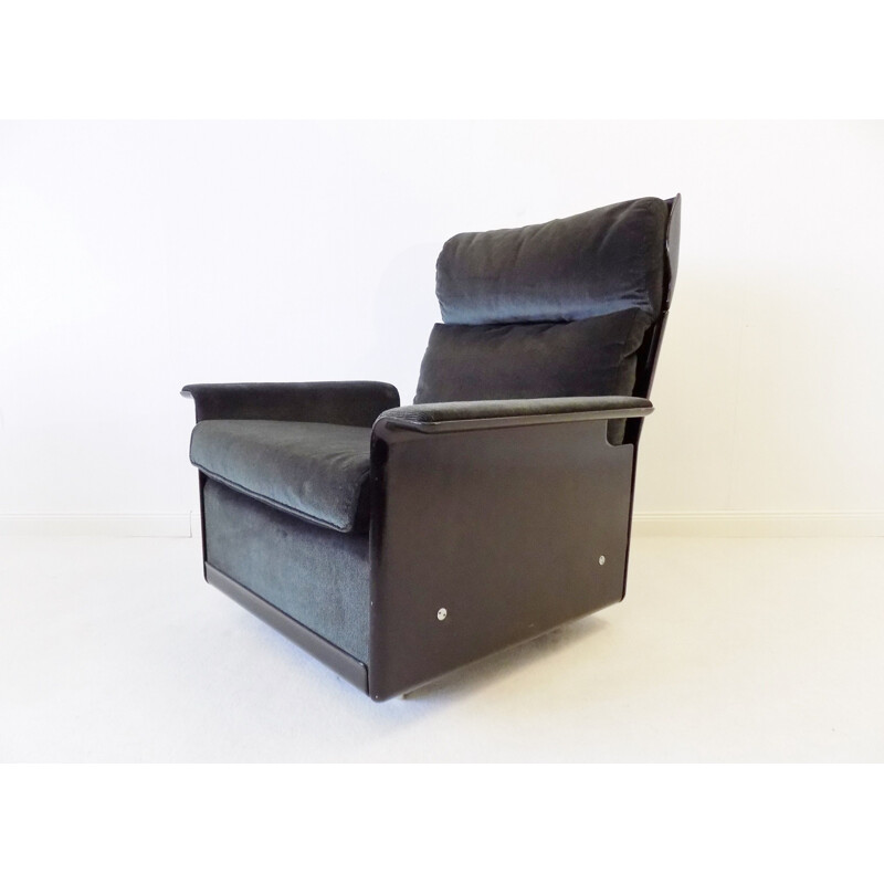 Vintage Vitsoe 620 greyblack lounge chair by Dieter Rams