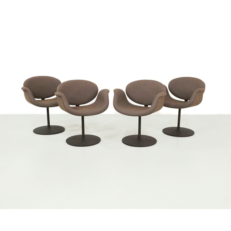 Set of 4 vintage Little Tulip chairs by Pierre Paulin for Artifort