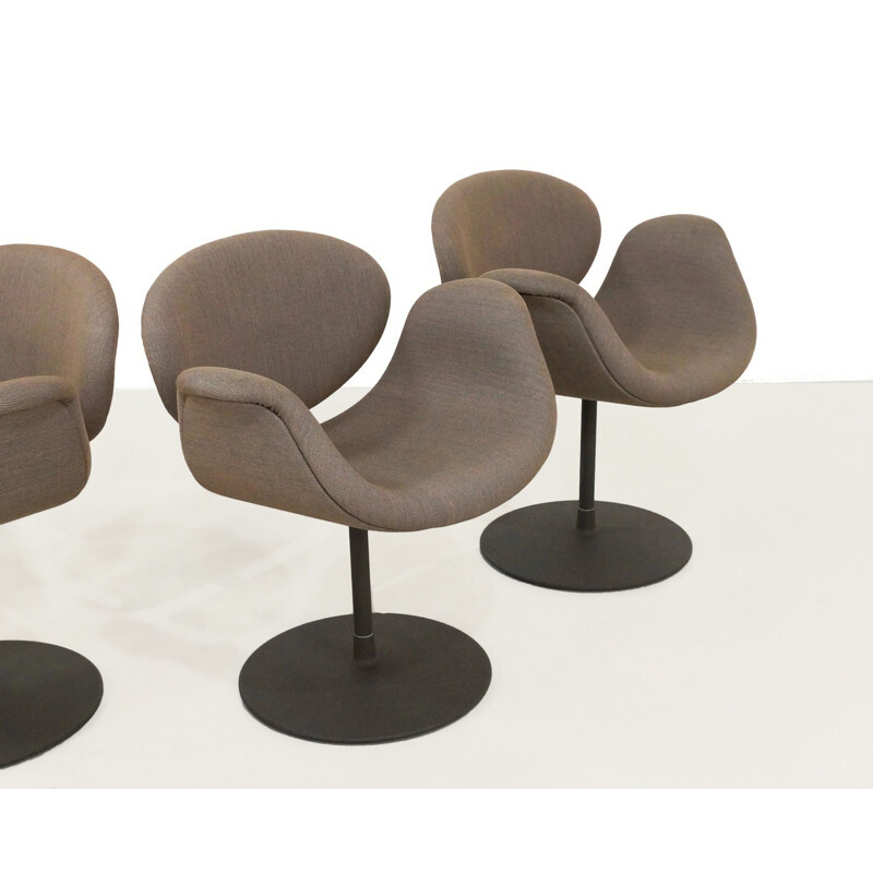 Set of 4 vintage Little Tulip chairs by Pierre Paulin for Artifort